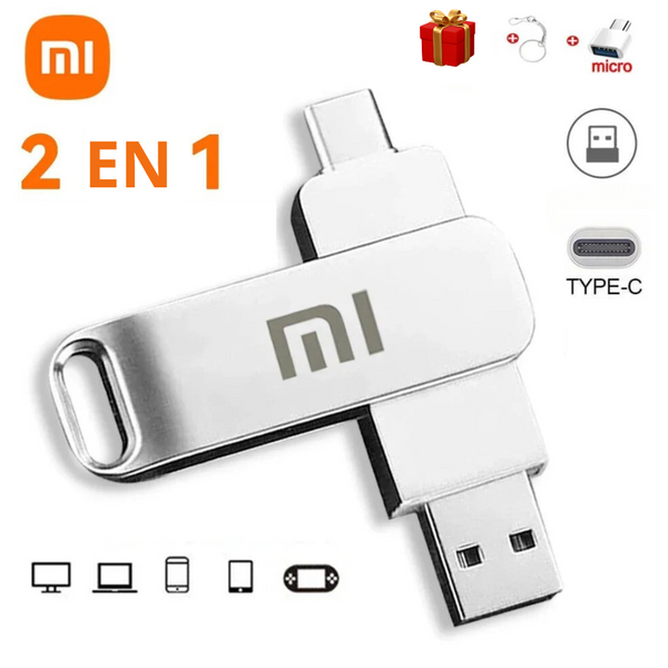 Pendrive multifuncional Xiaomi 2 en 1 - 48% de descuento + Envío Gratis + Regalos