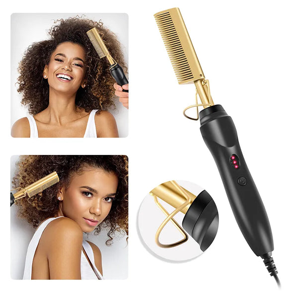 2 in 1 Hair Straightener Comb