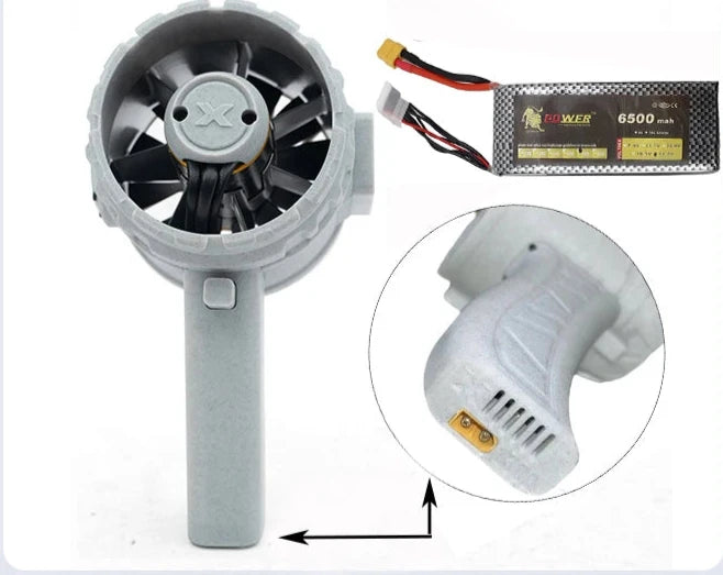 Superstrong Air blower Mini Turbo Jet Fan 90mm Brushless Motor Violent Blower Instantaneous Thrust 5kg/s 3000W 230m/s Duct Fan