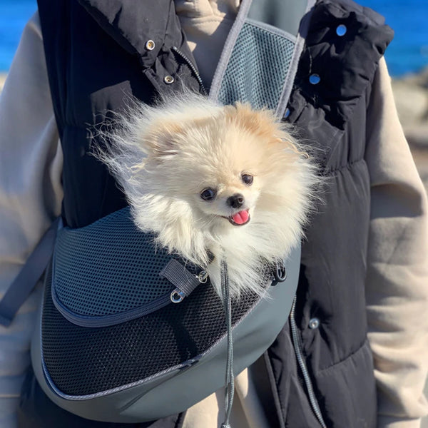 Bolsa de hombro para llevar perros 