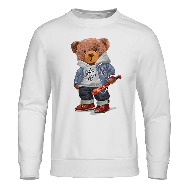 Sudadera con estampado de oso